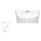 Duschschirm mit 12 Armen für Duschvorhänge WENKO