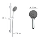 Brauseset „Watersaving“ Chrom 70 cm WENKO