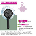 Brauseset „Watersaving“ Schwarz 70 cm WENKO