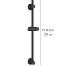 Duschstange ohne Bohren Edelstahl Schwarz WENKO