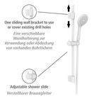 Brauseset „Watersaving“ Weiß 70 cm WENKO