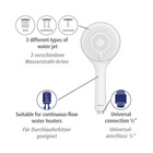 Brauseset „Watersaving“ Weiß 70 cm WENKO