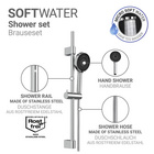 Brauseset mit Mikrotropfen-Technologie Softwater 70 cm WENKO