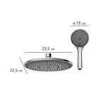 Duschsystem Watersaving Chrom höhenverstellbar WENKO