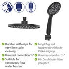 Duschsystem Young Eco mit Thermostat Schwarz WENKO