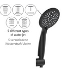 Duschsystem Young Eco mit Thermostat Schwarz WENKO