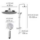 Duschsystem Young Eco mit Thermostat Chrom WENKO