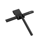 Badezimmerwischer „Mola“ Silikon Schwarz WENKO