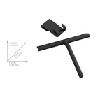 Badezimmerwischer „Mola“ Silikon Schwarz WENKO