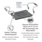 Badewannensitz „Secura“ Silber WENKO