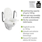 WC-Sitz Erhöhung „Secura“ mit Stützgriffen WENKO