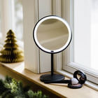 LED Stand-Kosmetikspiegel „Onno“ Schwarz WENKO