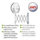 Kosmetik-Wandspiegel „Teleskop Exclusiv“ Chrom WENKO