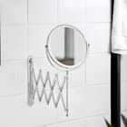 Kosmetik-Wandspiegel „Teleskop Exclusiv“ Chrom WENKO