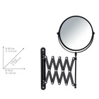 Kosmetik-Wandspiegel „Teleskop Exclusiv“ Schwarz WENKO