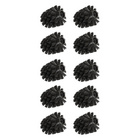 Ersatzbürstenkopf Ø 8 cm „WC-Ersatzbürste“ 10er Set Schwarz WENKO