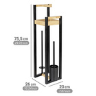 Stand WC-Garnitur 4-in-1  „Braidi“ Bambus WENKO