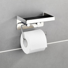 Toilettenpapierhalter 2-in-1 Edelstahl WENKO