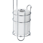 Stehender Toilettenpapierhalter mit Ablage Chrom WENKO