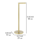 2-in-1 Stand-Toilettenpapierhalter Gold WENKO