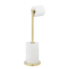 2-in-1 Stand-Toilettenpapierhalter Gold WENKO