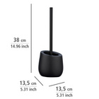 WC-Garnitur „Badi“ Schwarz Keramik WENKO