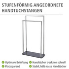 WC-Garnitur & Handtuchständer „Ravina“ 3in1 WC-Set WENKO