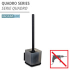 WC-Garnitur „Quadro“ Schwarz Vacuum-Loc® WENKO