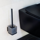 WC-Set „Vacuum-Loc® Quadro“ Schwarz WENKO