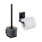 WC-Set „Vacuum-Loc® Quadro“ Schwarz WENKO