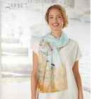 Chiffon-Schal "Vogelparadies"