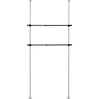 Kleiderstange Herkules 2er Set Schwarz WENKO
