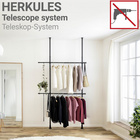 Kleiderstange Herkules 2er Set Schwarz WENKO