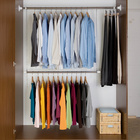 Teleskop-Garderoben-Set Edelstahl 3-teilig WENKO