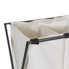 Wäschesammler Trio XL 3-fach Beige WENKO