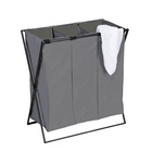 Wäschesammler Trio XL 3-fach Grau WENKO