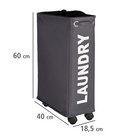 Wäschesammler Corno 43 l Grau WENKO