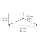 Kleiderbügel „Sascha“ Schwarz 20er Set WENKO