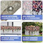 Balkon-Sichtschutz Rosen 5 m MAXIMEX