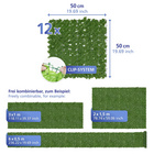 Sichtschutzmatte Efeu 3 x 1 m MAXIMEX