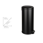 Treteimer Leman Easy Close 30 L Schwarz WENKO