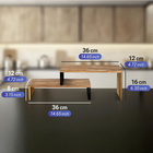 Küchenregal Vali Akazie WENKO