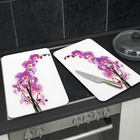 Herdabdeckplatten 2er Set Orchideenblüte WENKO