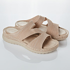 Pantolette „Julie" beige