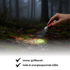 LED-Schlüsselanhänger-Taschenlampe 4er-Set