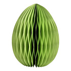 Osterdeko Osterei mit Wabenstruktur aus Papier Grün