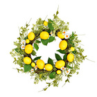 Türkranz Zitrone aus Kunststoff und Rattan