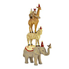 Dekofigur Tierpyramide aus Magnesia