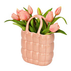 Vase "Handtasche" aus Keramik Gelb