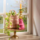 Vase "Handtasche" aus Keramik Gelb